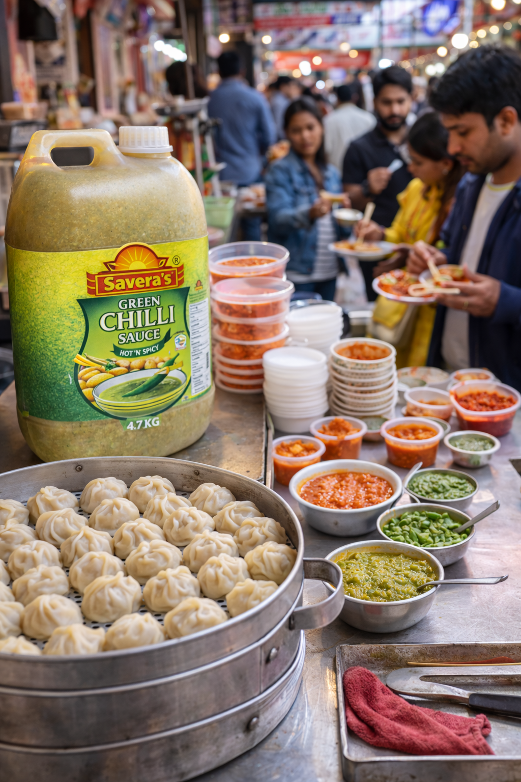 Green Chilli Chutney (4.7kg Gallon) view 3